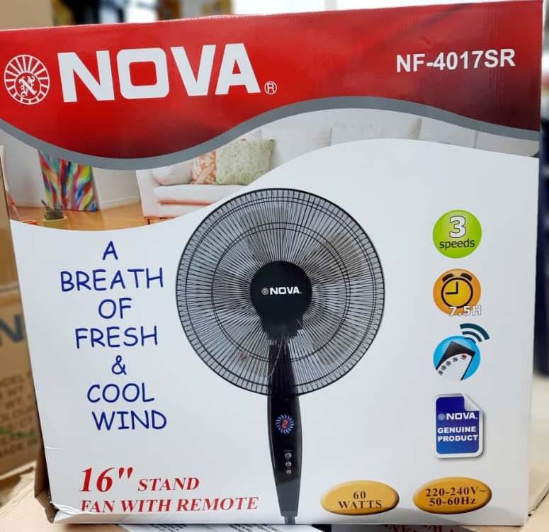 پنکه ایستاده کنترل دار نوا مدل ۴۰1۷