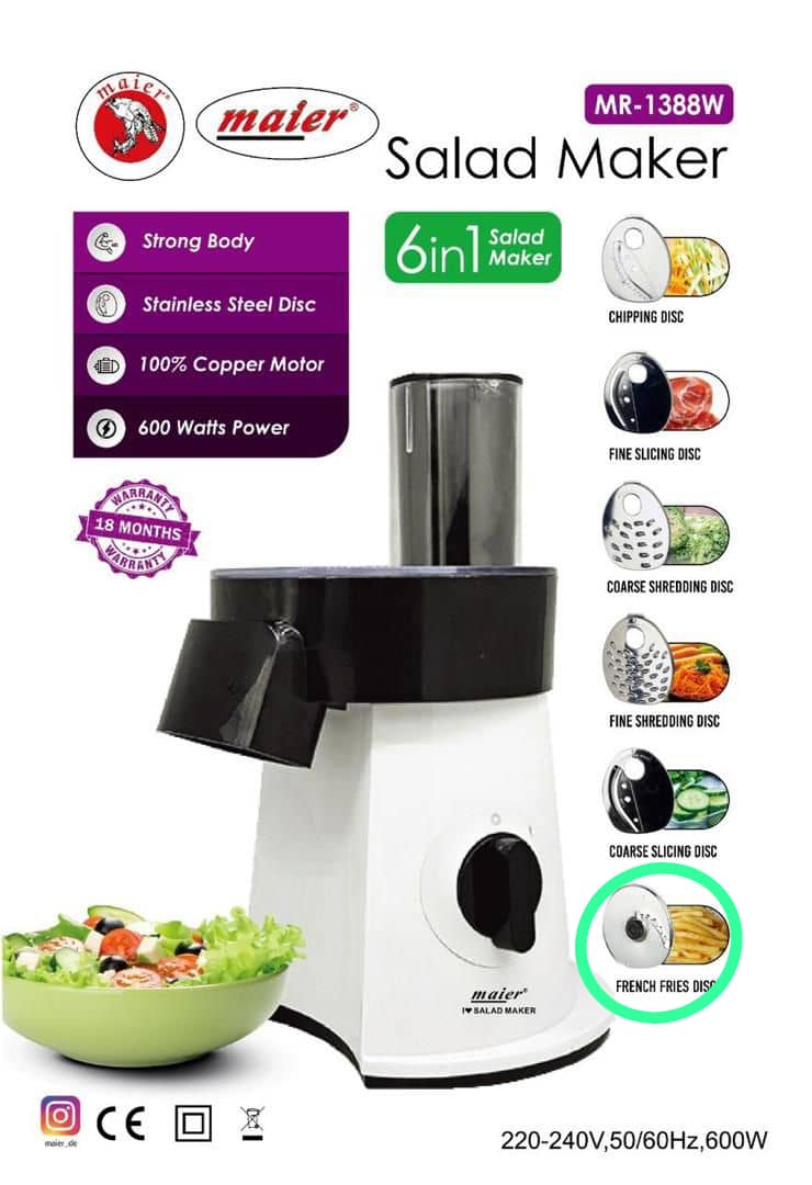 سالاد ساز مایر ۶تیغه مدل ۱۳۸۸w