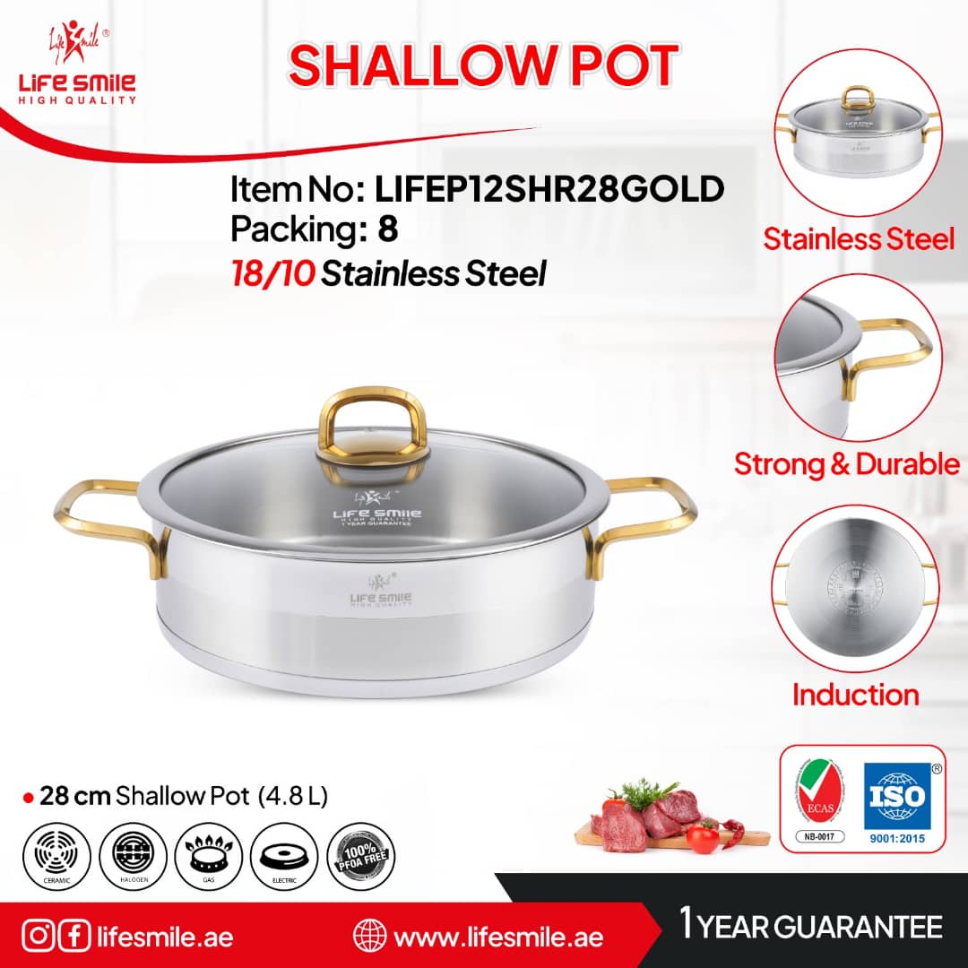 تابه استیل سایز 28 لایف اسمایل