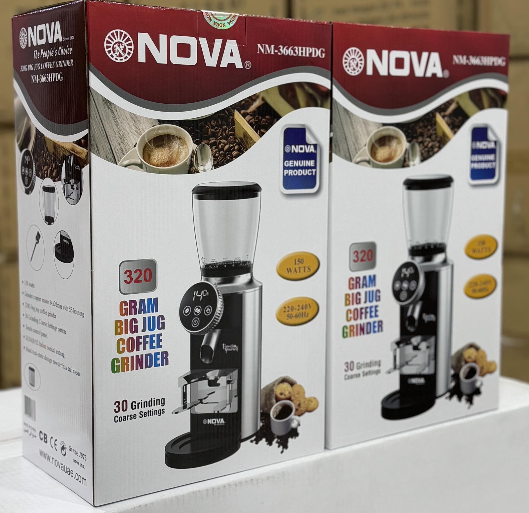 آسیاب قهوه نوا مدل NM-3663HPDG